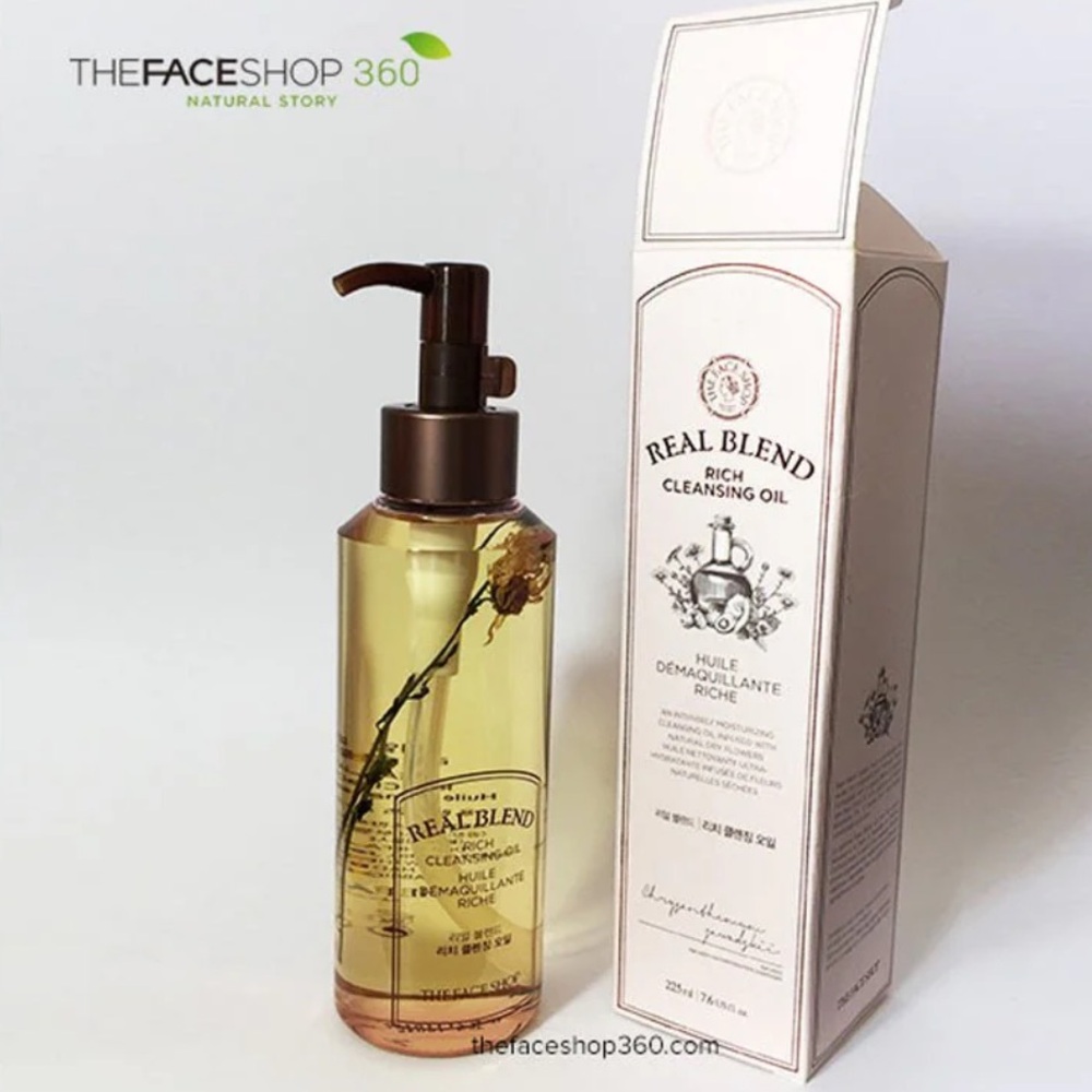 Korean The Face Shop Real Blend Rich Cleansing Oil
